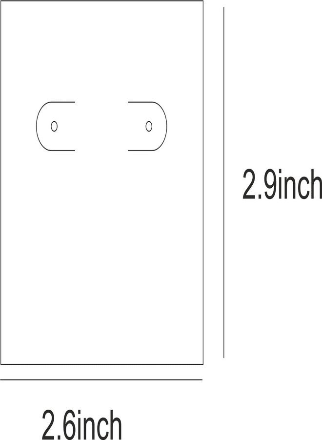 Zenomia Decorative Jewelry Display Card Earring and Bracelet-Black Hanging Earring Cards Rectangle (2.9x2.6 inch)(Pack of 50) - Image 2